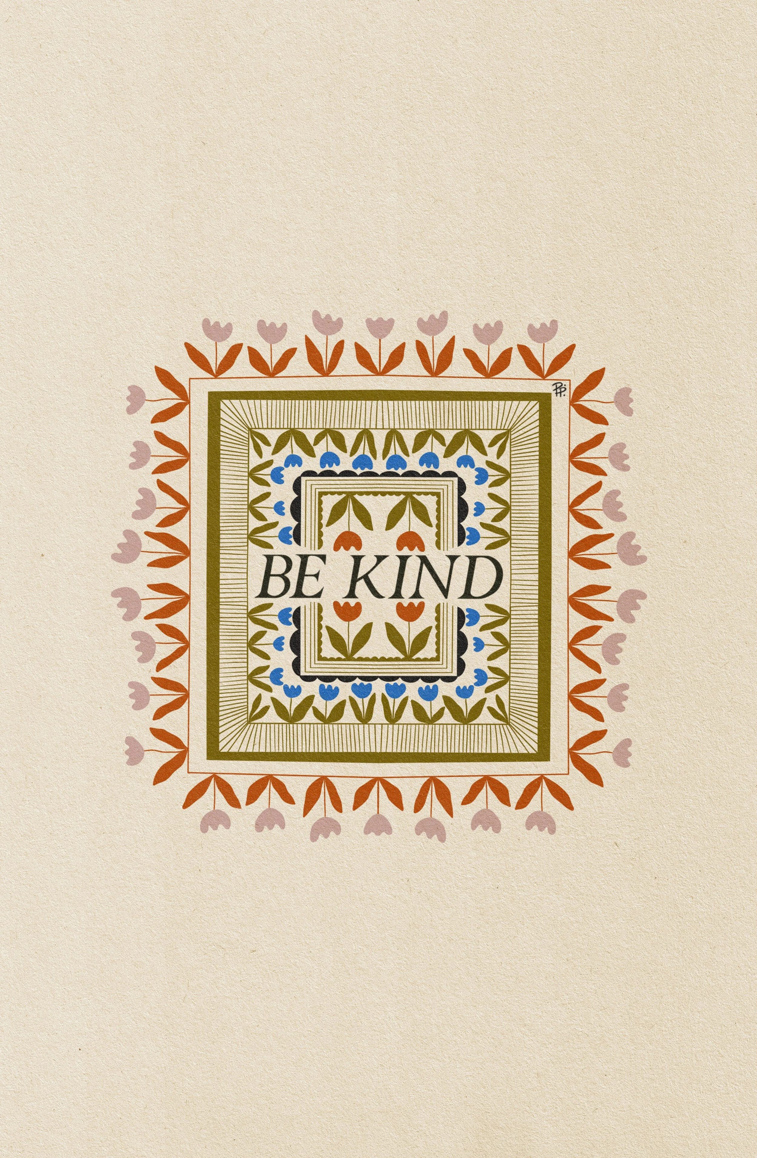 絵画 BE KIND Be Kind — Parrott Paints